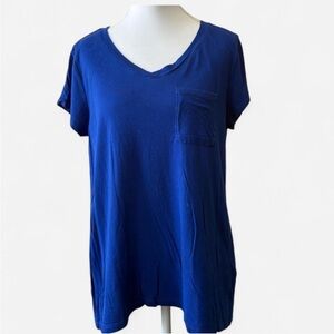 Blue Relaxed Short Sleeve Tee
